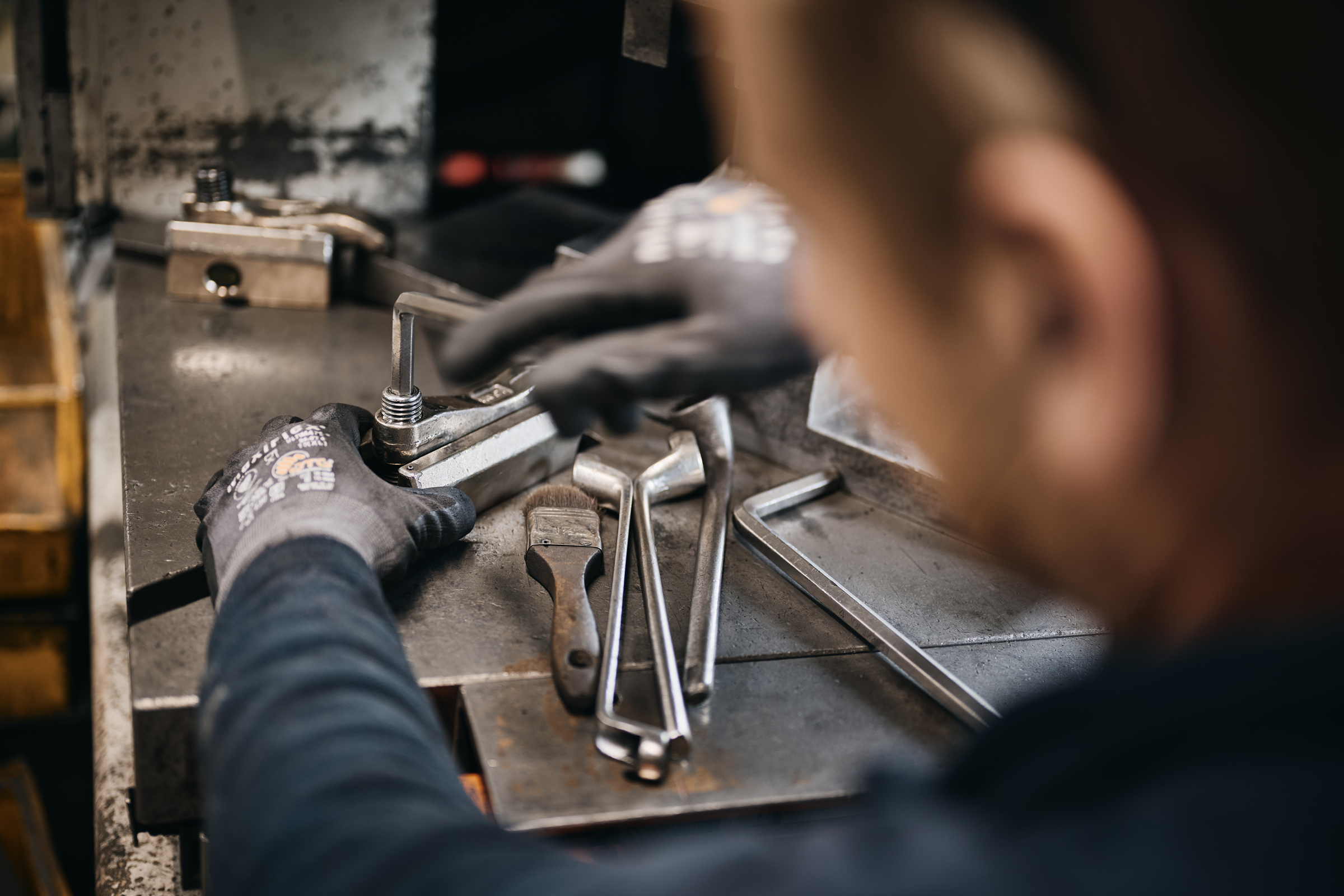 Manueller Einrichtprozess